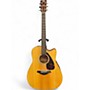 Used 2014 Yamaha FGX700SC Natural Acoustic Electric Guitar Natural