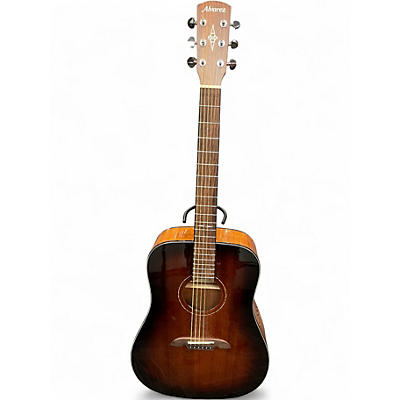 Used 2015 Alvarez AD660ESB Dreadnought shadow burst Acoustic Electric Guitar