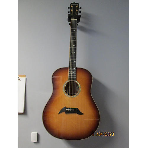 Breedlove Used 2015 Breedlove Masterclass Dreadnaught Caramel Burst Acoustic Electric Guitar Caramel Burst