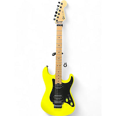 Used 2015 Charvel Pro Mod So-Cal Style 1 HH Yellow Solid Body Electric Guitar