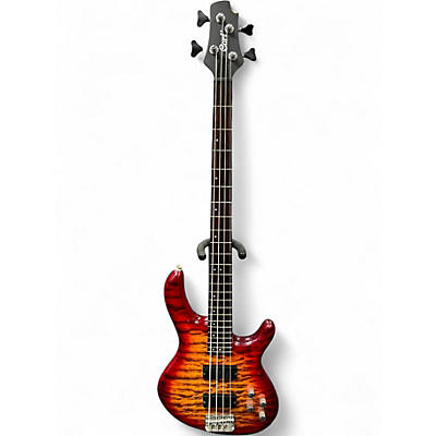 Used 2015 Cort Action Deluxe 2 Color Sunburst Electric Bass Guitar