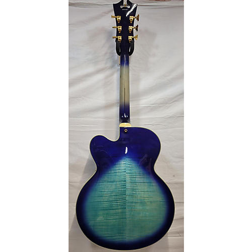 D'Angelico Used 2015 D'Angelico EXL-1 Blue Burst Hollow Body Electric Guitar Blue Burst