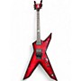 Used 2015 Dean Dimebag Rebel Trans Red Solid Body Electric Guitar Trans Red