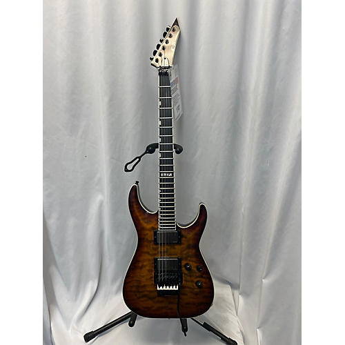 ESP Used 2015 ESP E-II Horizon FR-II Tiger Eye Sunburst Solid Body Electric Guitar Tiger Eye Sunburst