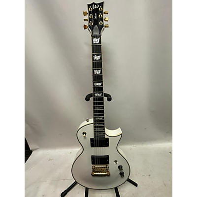 ESP Used 2015 ESP EC1000 Deluxe Arctic White Solid Body Electric Guitar