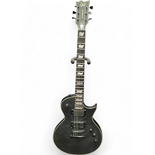 Used 2015 ESP LTD Eclipse 40th Anniversary Black Satin Solid Body Electric Guitar Black Satin