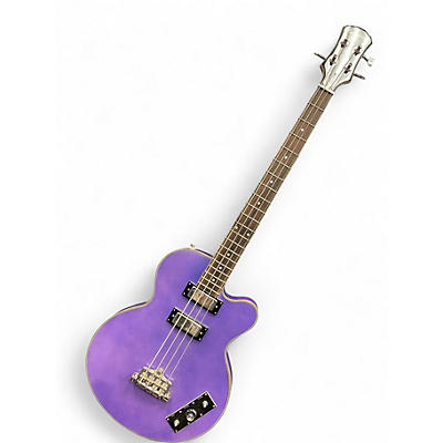 Used 2015 Epiphone Allen Woody Limited Edition Purple Electric Bass Guitar