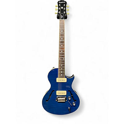 Used 2015 Epiphone Blueshawk Deluxe Midnight Sapphire Hollow Body Electric Guitar