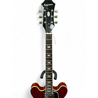 Used 2015 Epiphone ES335 Pro Cherry Hollow Body Electric Guitar