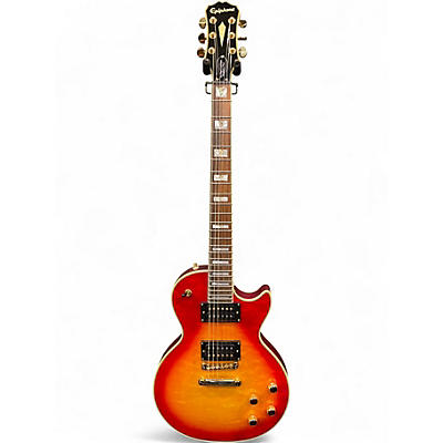 Used 2015 Epiphone Les Paul Custom GX Prophecy Heritage Cherry Sunburst Solid Body Electric Guitar