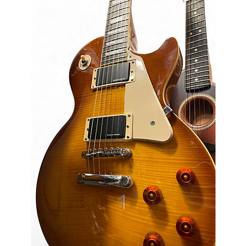 Used 2015 Epiphone Les Paul Standard Pro Honey Burst Solid Body Electric Guitar Honey Burst