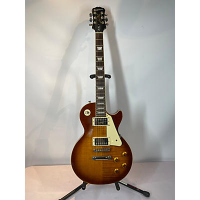 Epiphone Used 2015 Epiphone Les Paul Standard Pro Sunburst Solid Body Electric Guitar