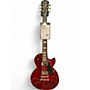 Used Epiphone Used 2015 Epiphone Les Paul Studio Trans Red Solid Body Electric Guitar Trans Red