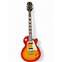 Used 2015 Epiphone Les Paul Traditional Pro Cherry Sunburst Solid Body Electric Guitar Cherry Sunburst