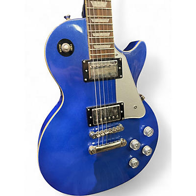 Used 2015 Epiphone Limited edition Les Paul Standard Blue Royal blue royal sparkle Solid Body Electric Guitar