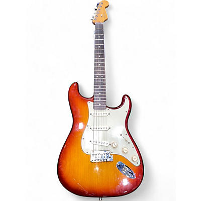 Fender Used 2015 Fender American Deluxe Stratocaster Sienna Sunburst Solid Body Electric Guitar