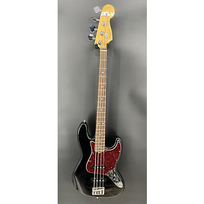 Fender Used 2015 Fender American Standard Jazz Bass Black Electric Bass Guitar