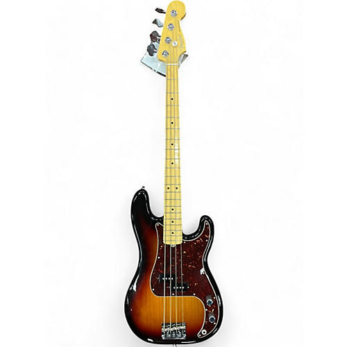 Used 2015 Fender American Standard Precision Bass 3 Color Sunburst Electric Bass Guitar 3 Color Sunburst