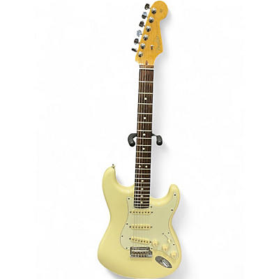 Used 2015 Fender American Standard Stratocaster WHITE Solid Body Electric Guitar
