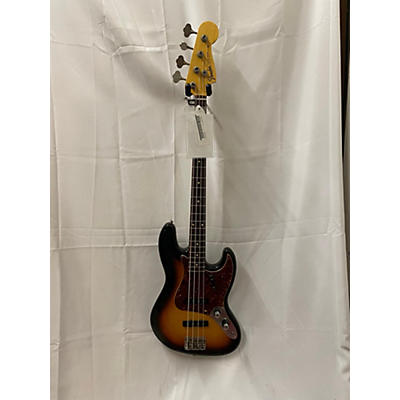 Fender Used 2015 Fender Custom Shop Relic 60 Journeyman Jazz Bass 2 Tone Sunburst Electric Bass Guitar