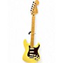 Used 2015 Fender Deluxe Roadhouse Stratocaster Yellow Solid Body Electric Guitar Yellow