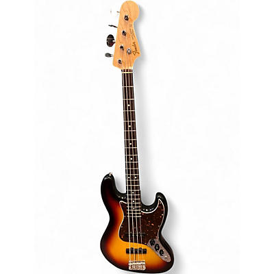 Used 2015 Fender Limited Edition JBR62 Jazz Bass 3 Tone Sunburst Electric Bass Guitar