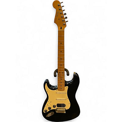 Used 2015 Fender Player Stratocaster Left Handed Black Solid Body Electric Guitar