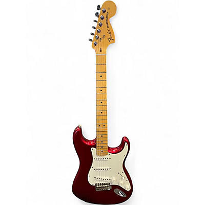 Used 2015 Fender STRATOCASTER PLAYERS SERIES Candy Apple Red Solid Body Electric Guitar