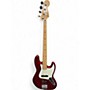 Used 2015 Fender Standard Jazz Bass Candy Apple Red Electric Bass Guitar Candy Apple Red