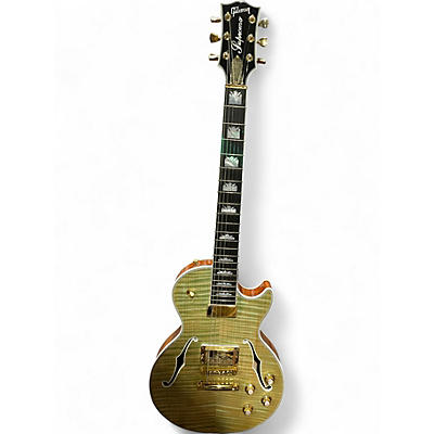 Used 2015 Gibson ES Les Paul Supreme Hollowbody Trampass Green Hollow Body Electric Guitar