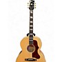 Used 2015 Gibson J185 Custom Quilt Natural Acoustic Guitar Natural