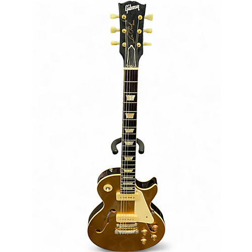 Used 2015 Gibson Les Paul ES Memphis P-90 VOS Gold Top Hollow Body Electric Guitar Gold Top