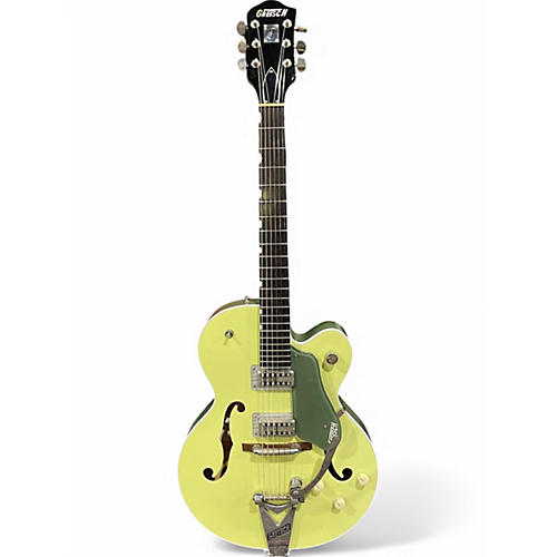 Used 2015 Gretsch Guitars G6118T-SGR Apple Green Hollow Body Electric Guitar Apple Green