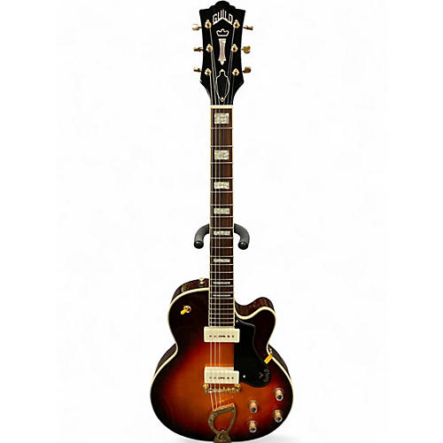 Used 2015 Guild ARISTOCRAT M75 Antique Sunburst Hollow Body Electric Guitar Antique Sunburst