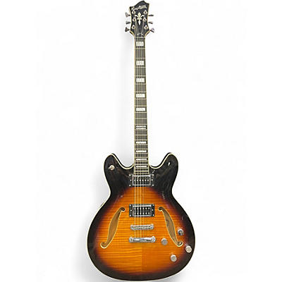 Used 2015 Hagstrom Viking DLX Baritone Tobacco Sunburst Baritone Guitars