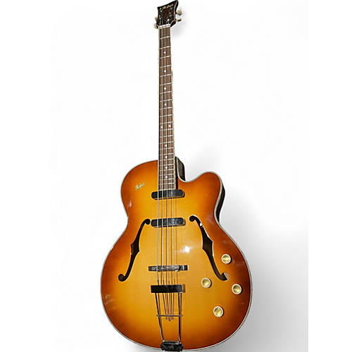 Used 2015 Hofner 500/15 Sunburst Electric Bass Guitar Sunburst