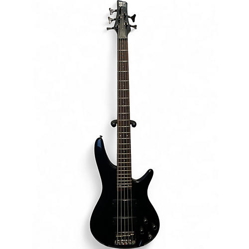 Used 2015 Ibanez SDGR Black Electric Bass Guitar Black