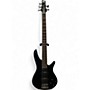 Used 2015 Ibanez SDGR Black Electric Bass Guitar Black