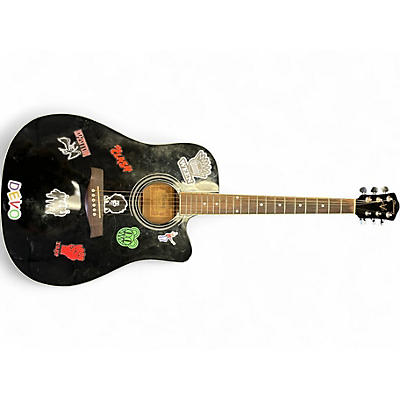 Used 2015 Ibanez V70CE Black Acoustic Electric Guitar