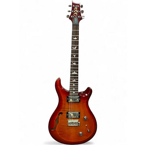 Used 2015 PRS S2 Custom 22 Semi Hollow Dark Cherry Burst Solid Body Electric Guitar Dark Cherry Burst