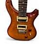 Used 2015 PRS SE Custom 24 30th Anniversary Quilted Amber Solid Body Electric Guitar Quilted Amber