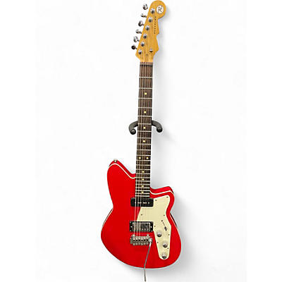 Used 2015 Reverend DOUBLE AGENT Red Solid Body Electric Guitar