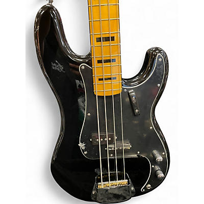Used 2015 Squier Classic Vibe 1970S Precision Bass Black Electric Bass Guitar