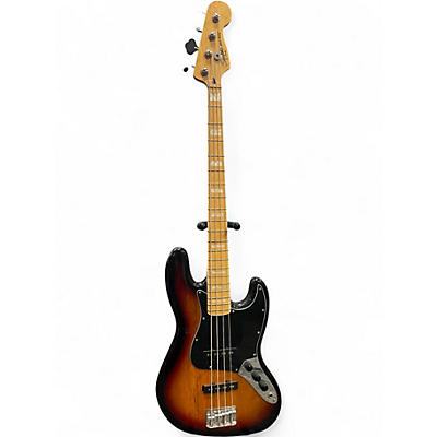 Used 2015 Squier Vintage Modified Jazz Bass 77 Sunburst Electric Bass Guitar