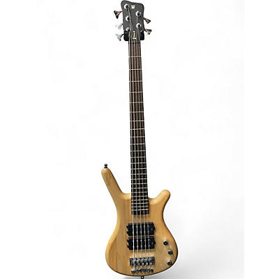 Used 2015 Warwick Corvette Double Buck 5 String Natural Electric Bass Guitar