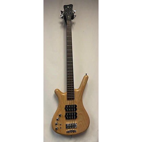 Warwick Used 2015 Warwick PRO SERIES Corvette Double Buck 4 String Left Handed Natural Electric Bass Guitar Natural