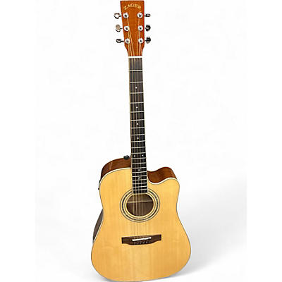 Used 2015 Zager ZAD-50CE/NA Natural Acoustic Electric Guitar