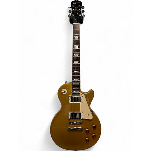 Used 2016 Epiphone Les Paul Standard Gold Top Solid Body Electric Guitar Gold Top