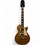 Used 2016 Epiphone Les Paul Standard Gold Top Solid Body Electric Guitar Gold Top