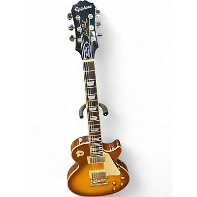 Used 2016 Epiphone Les Paul Standard Pro Honey Burst Solid Body Electric Guitar